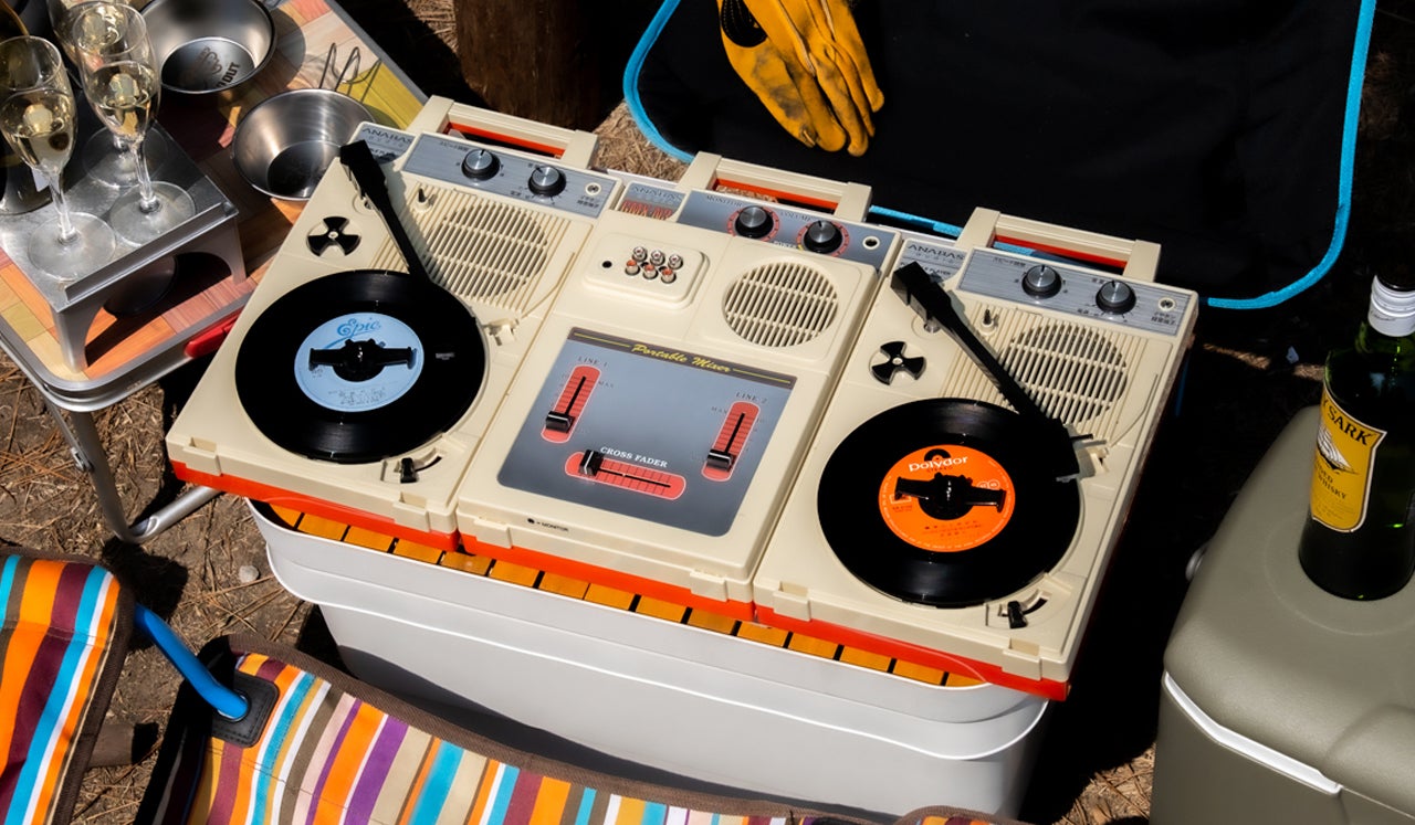 DJセット】レコードプレーヤー2台＋ミキサー1台 GP-N3R／GMX-N3
